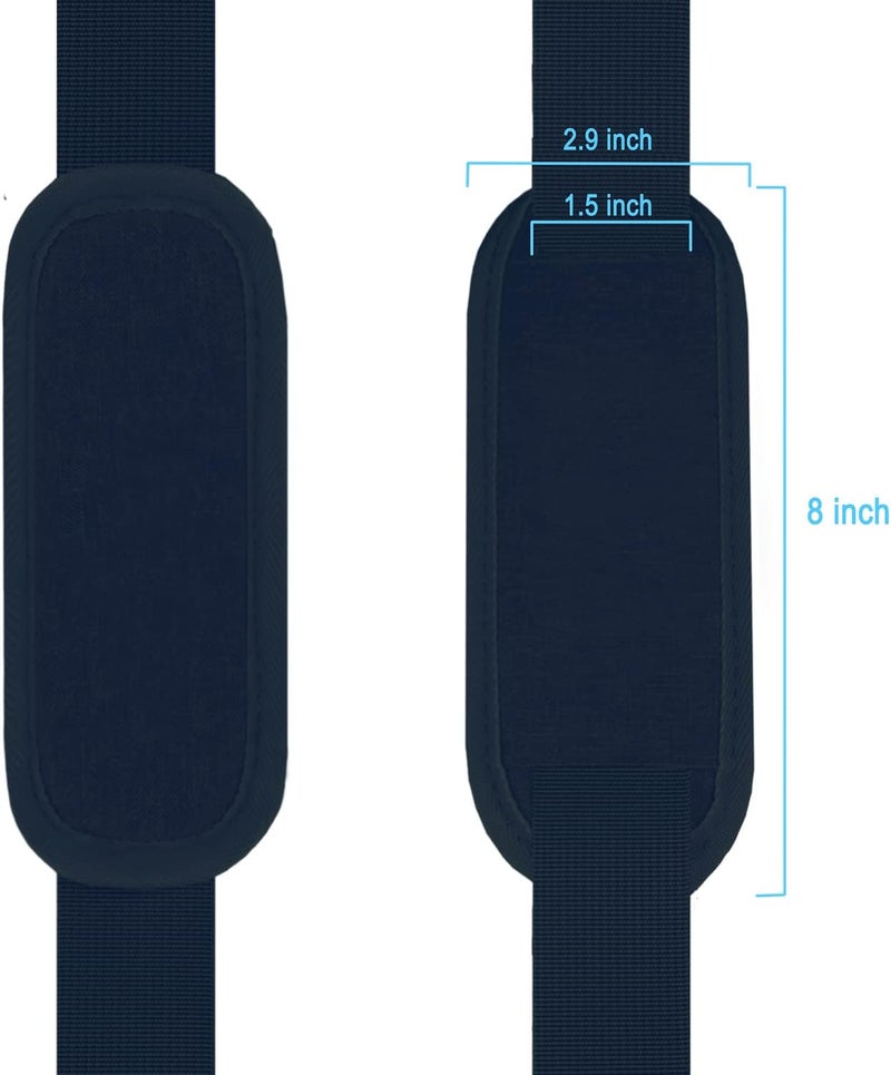 AREYLO Shoulder Strap, Durable 55" Universal Replacement Laptop Shoulder Strap, Adjustable Comfortable Belt with Metal Hooks for Briefcase, Computer Messenger Bag, Laptop Case Luggage/Duffel/Camera, (Blue) - Image 4